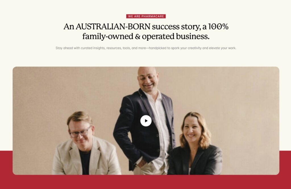 Small business WordPress website design example